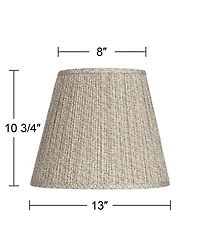 Springcrest Collection Hardback Shirred Empire Lamp Shade 8" x 13" x 11" Slant
