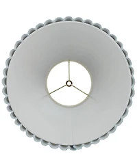Springcrest Arc Pleated Spider Lamp Shade Replacement, 7" x 15" x 10" Slant