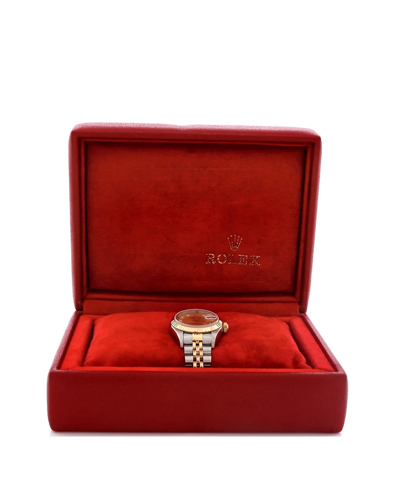 Pre-Owned Rolex Oyster Perpetual Datejust Automatic Watch in Stainless Steel and Gold with Diamond Markers 26mm