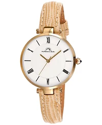 Porsamo Bleu Women's Bellevue Genuine Leather Band Watch 1481DBEL