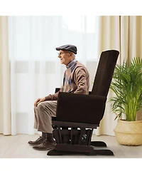 Gouun Nursery Glider Rocker and Ottoman Cushion Set