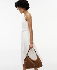Tommy Hilfiger Women's Belted Sleeveless Midi Dress