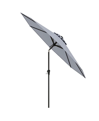 Slickblue 9 Ft Outdoor Market Patio Table Umbrella Push Button Tilt Crank Lift