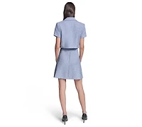 Karl Lagerfeld Paris Women's Cropped Tweed Jacket