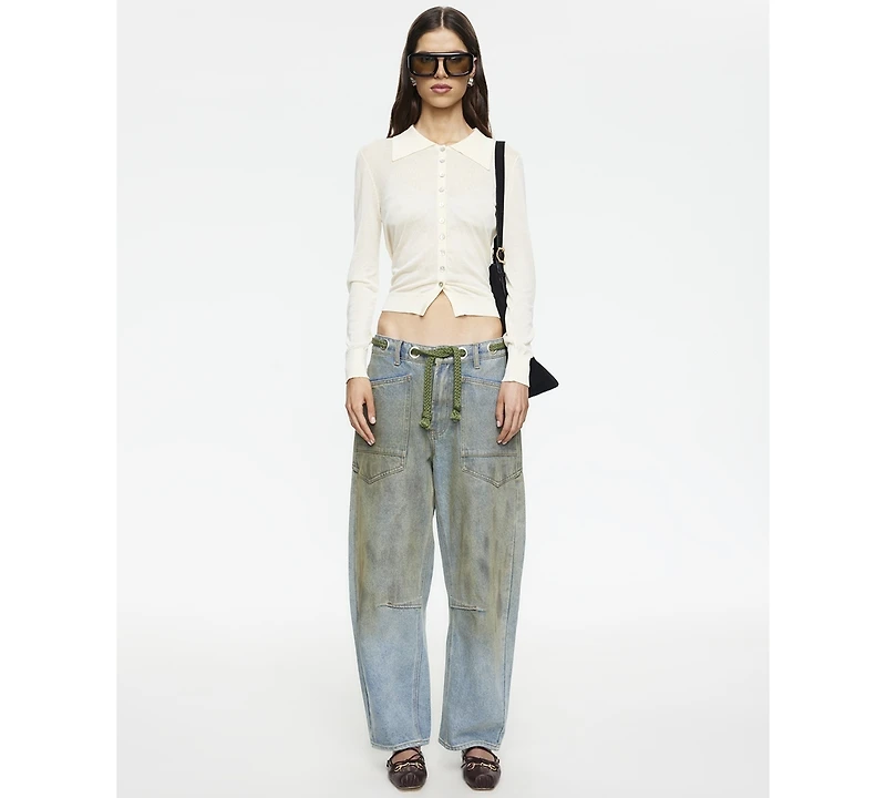 Lioness Women's Rush Hour Tie-Front Side Jeans