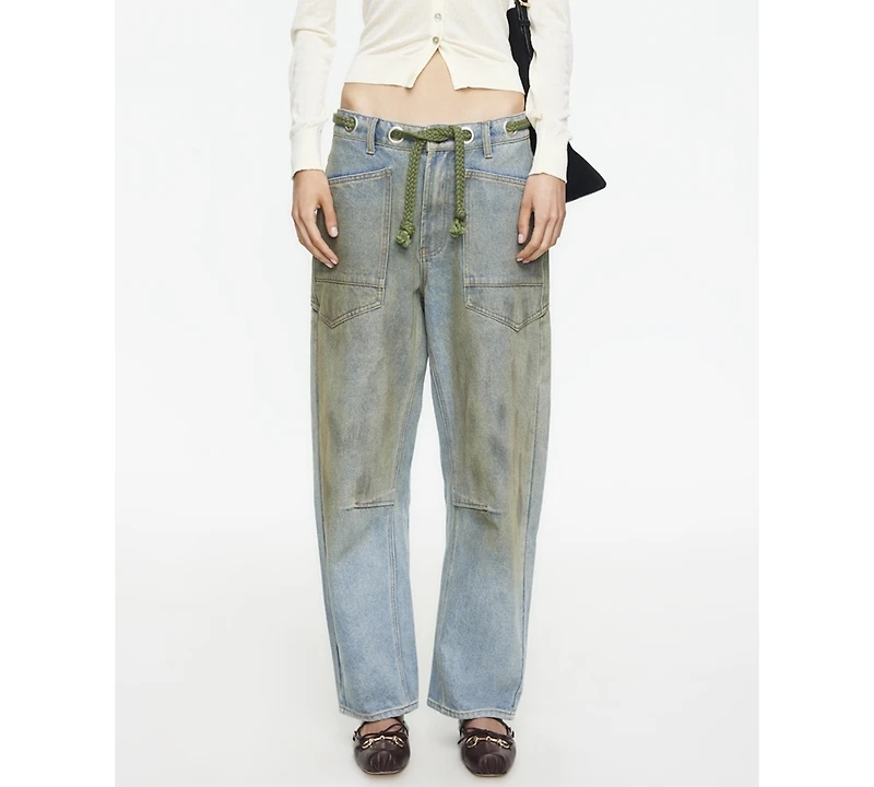 Lioness Women's Rush Hour Tie-Front Side Jeans