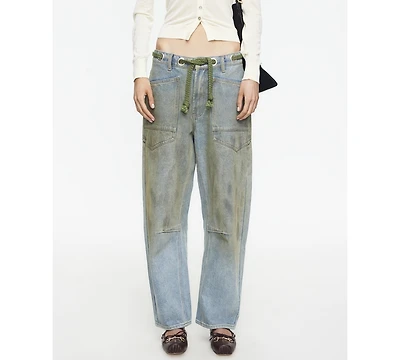 Lioness Women's Rush Hour Tie-Front Side Jeans