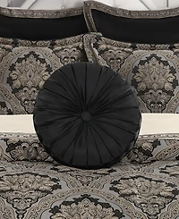 Five Queens Court Harriman Tufted Round Decorative Pillow, 15" x 15"