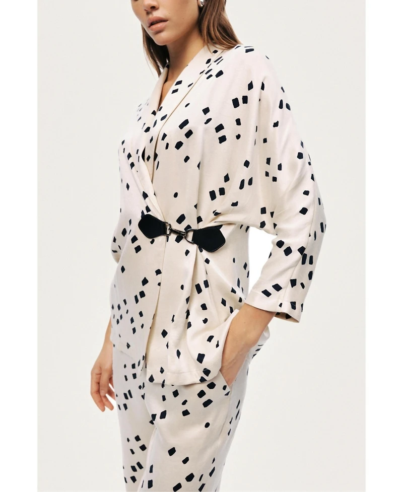 Nocturne Women's Printed Wrap Jacket
