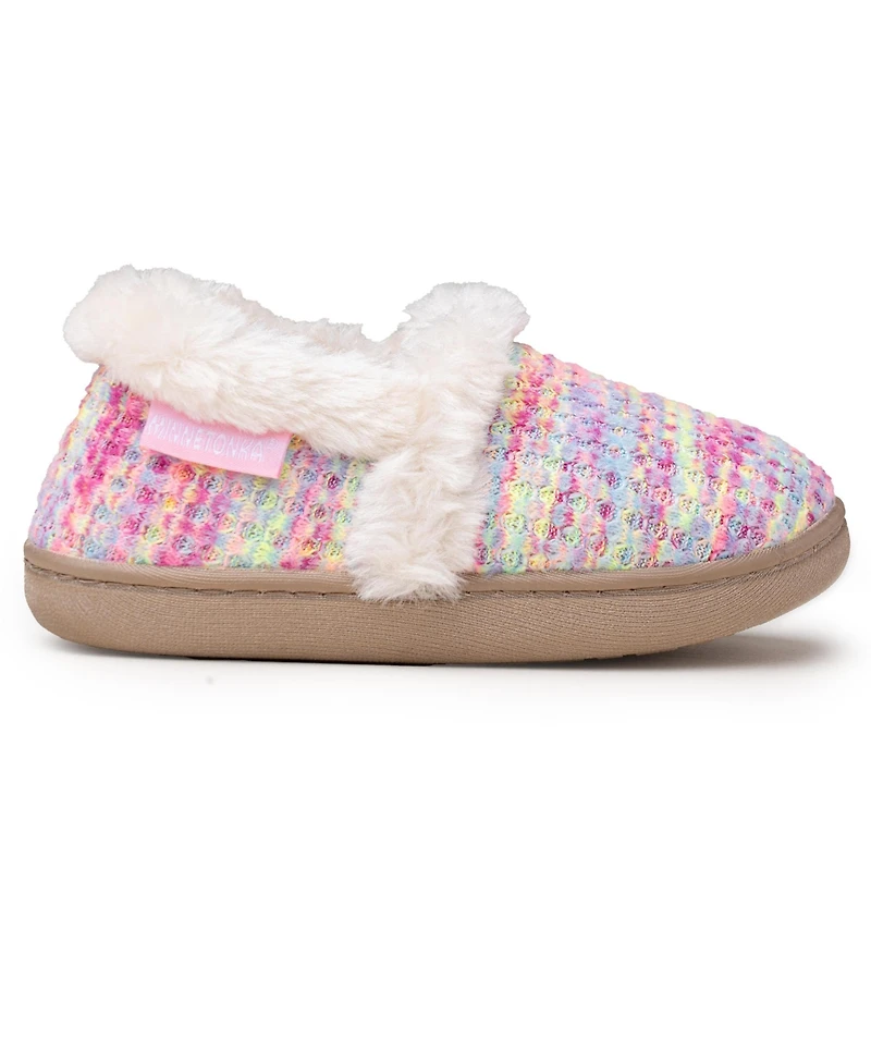 Minnetonka Kids' Daina Faux Fur Slippers
