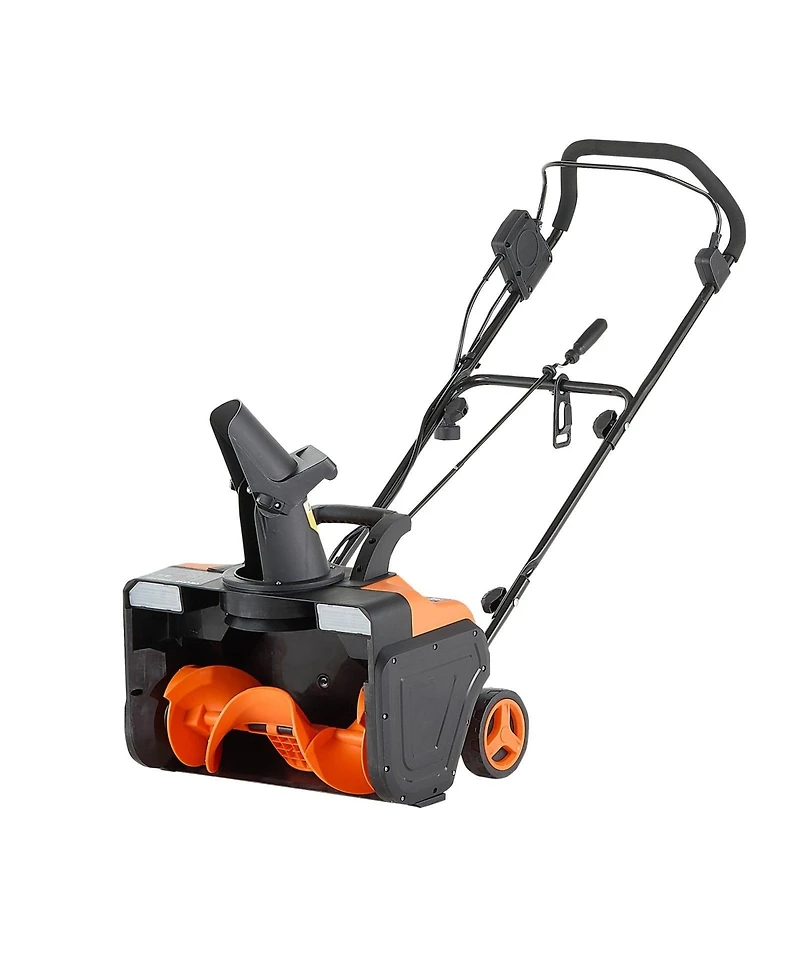 Sugift Electric Snow Blower, 20 inch, 15A Corded Snow Thrower with Led Headlights