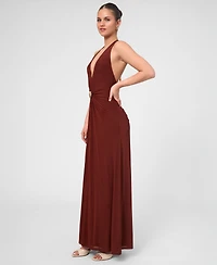 Rachel Roy Women's Sabella Sleeveless Mesh Maxi Dress