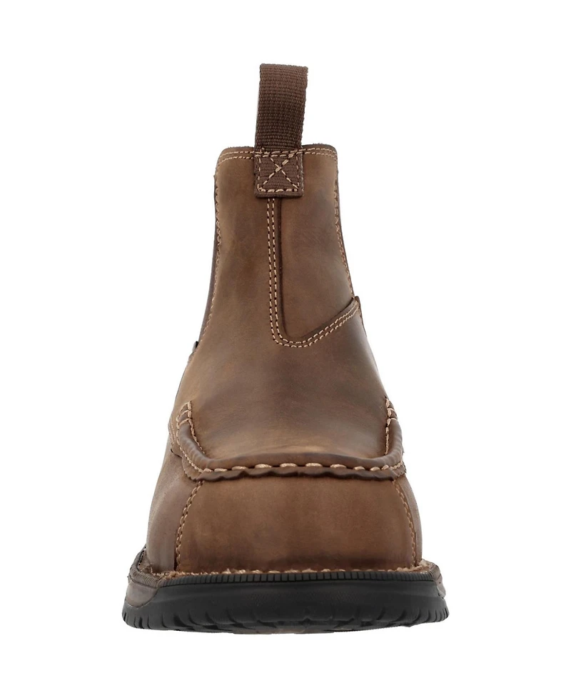 Georgia Boot Men's Athens 360 Moc-Toe Chelsea Waterproof Nano Composite Toe Work Boot