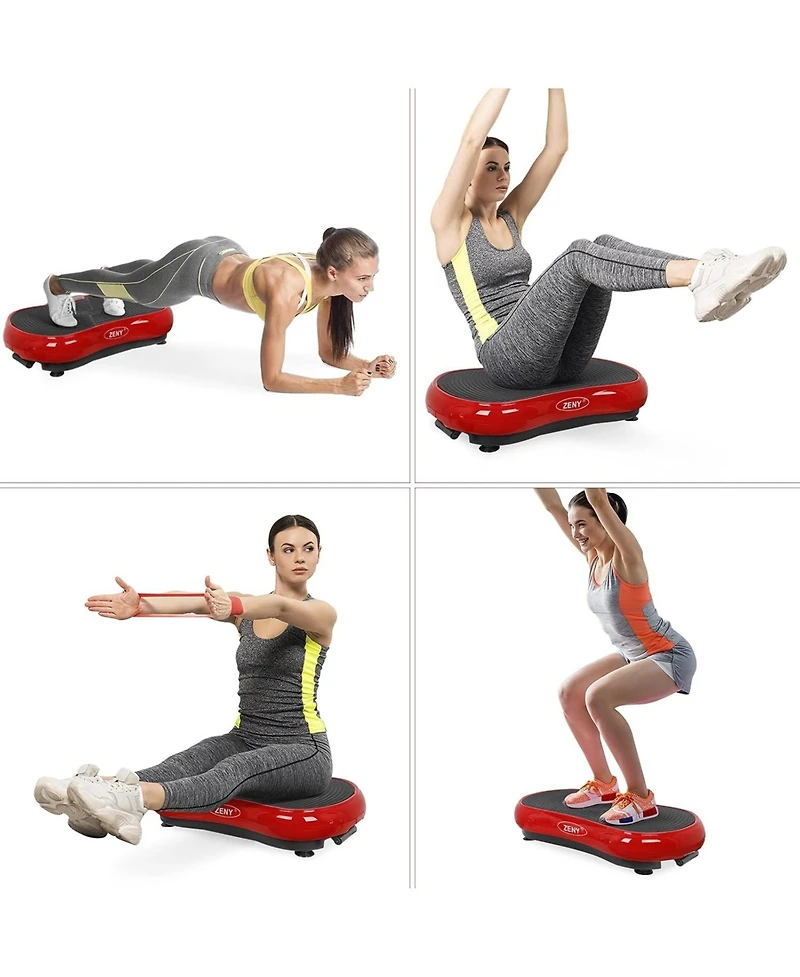 Zeny Vibration Plate Exercise Machine, Whole Body Workout Vibration Fitness Platform for Weight Loss, Toning Wellness