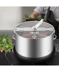 Sugift Manual Bud Leaf Trimmer, 16 in Reaper Bowl with Stainless Steel Blades for Plants