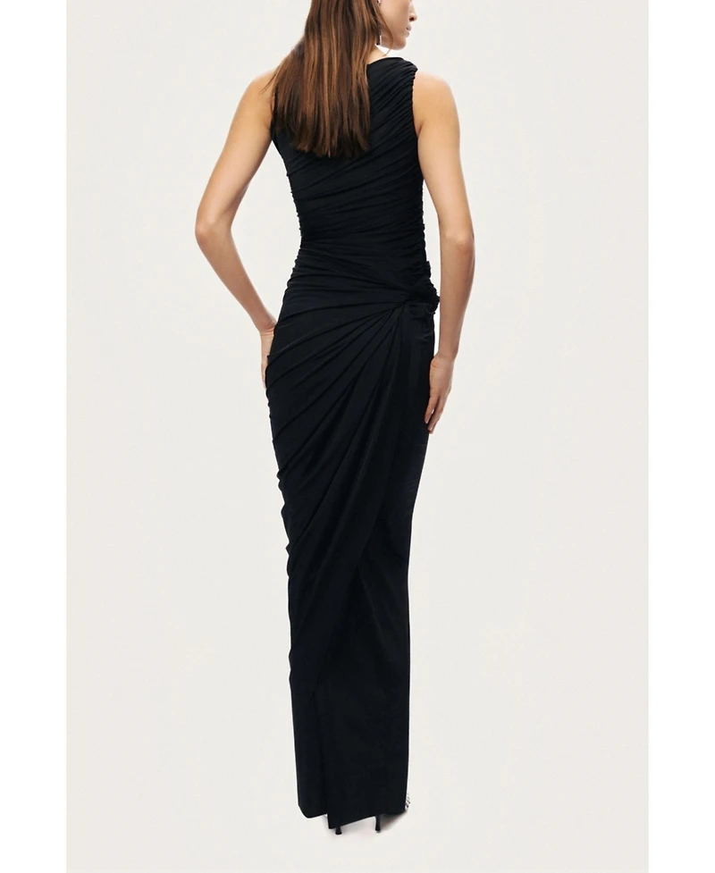 Nocturne Women's Draped Sleeveless Maxi Dress
