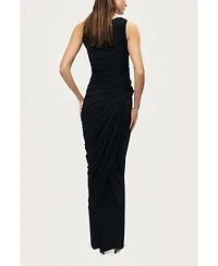 Nocturne Women's Draped Sleeveless Maxi Dress