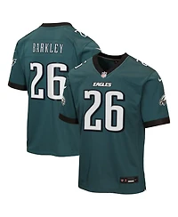 Nike Big Boys and Girls Saquon Barkley Midnight Green Philadelphia Eagles Team Game Jersey