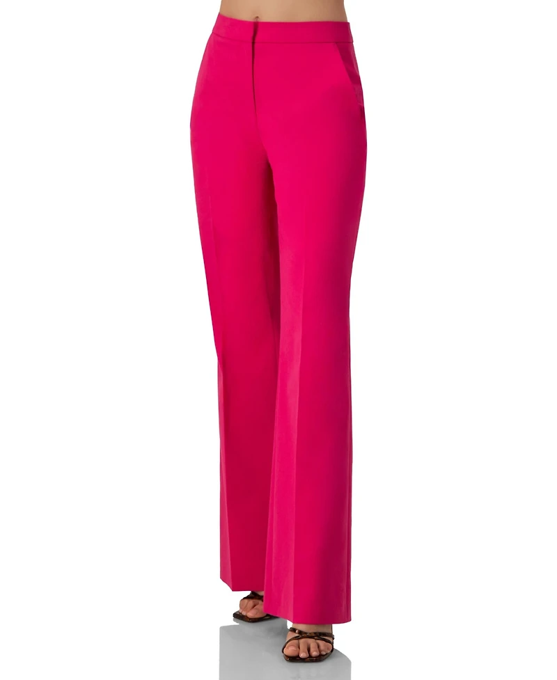 Ivonne Women's Flared Semi-Bell Bottom Pants