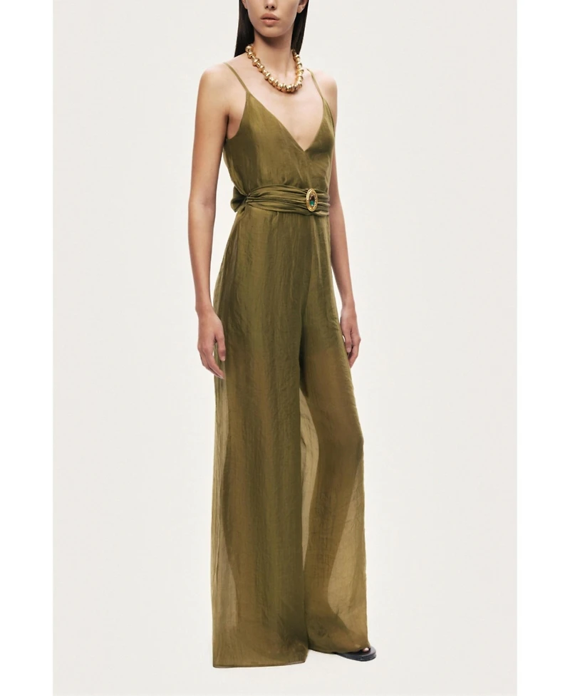 Nocturne Women's Strappy Wide-Leg Jumpsuit