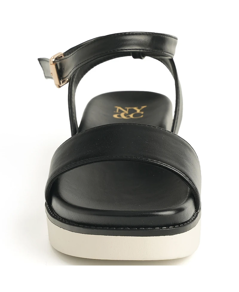 New York & Company Women's Charli Ankle Strap Sandals