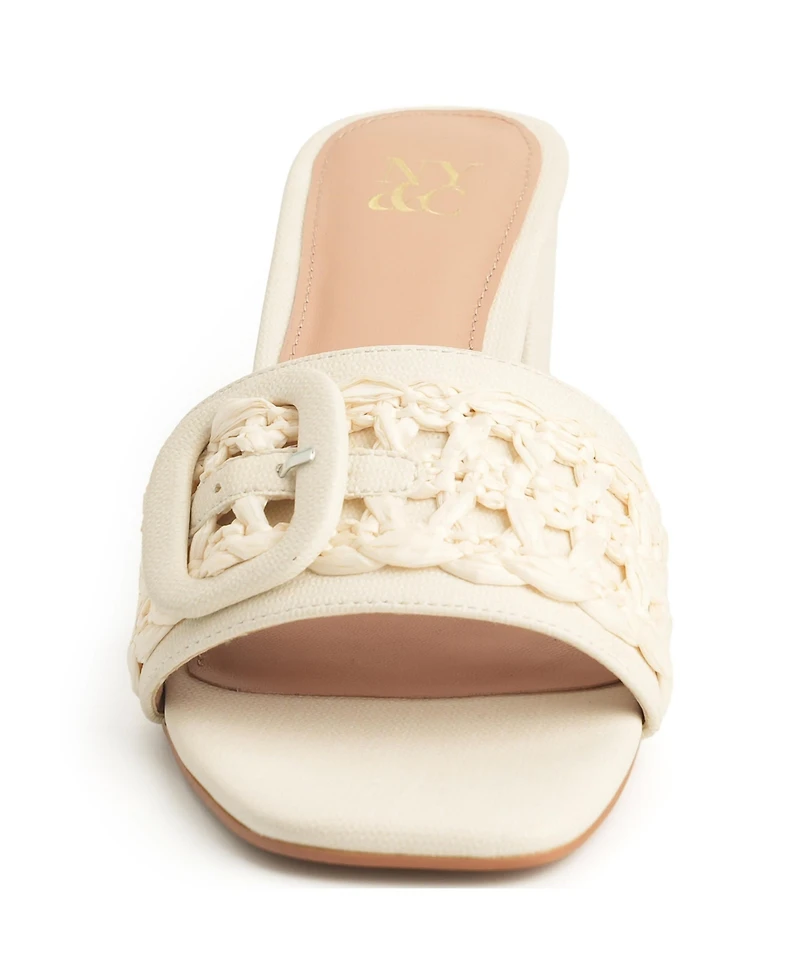 New York & Company Women's Lana Slides Sandals