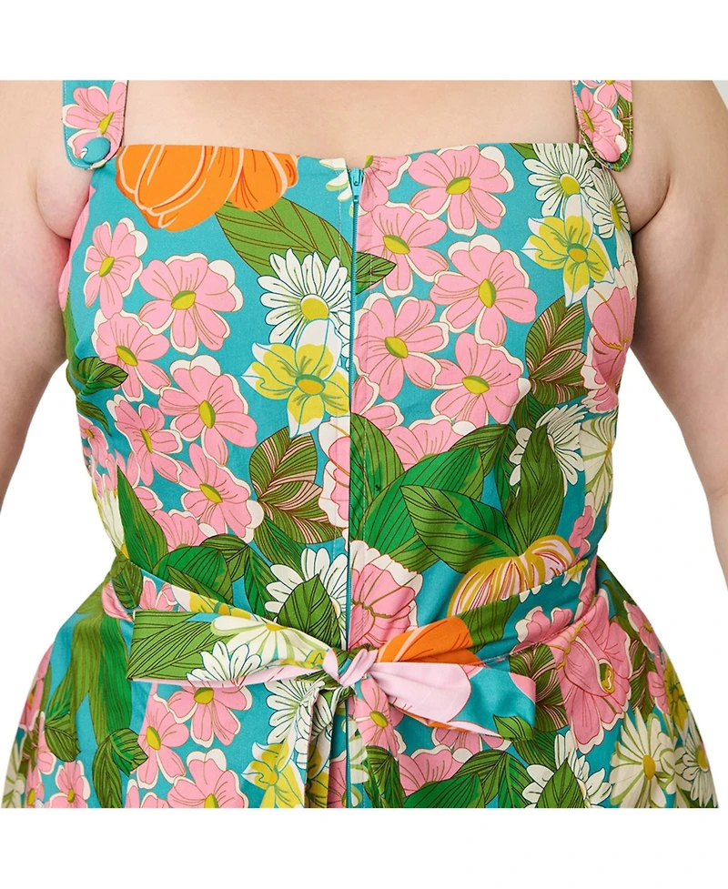 Smak Parlour Plus Size 1960s Sweet and Sassy Skirted Romper