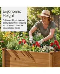 Best Choice Products Raised Garden Bed, Extra Deep 16" Depth