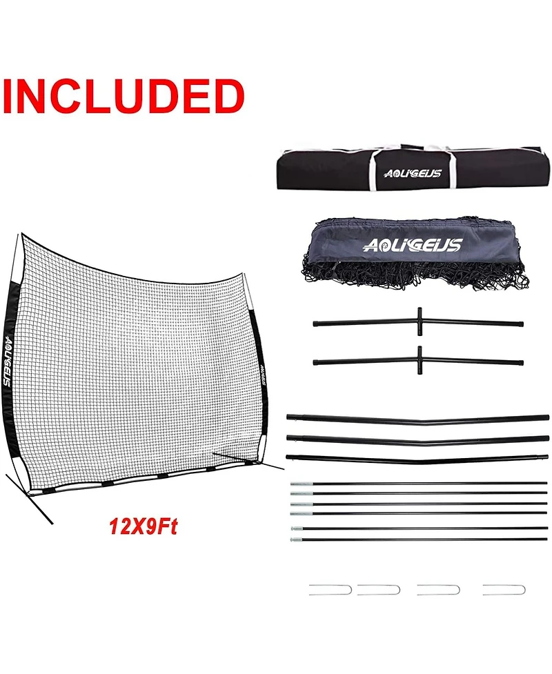 Aoligeijs Sports Barrier Net,Sports Net,Barricade Backstop Net,Perfect for Baseball,Softball,Soccer, Basketball,Lacrosse
