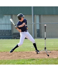 Aoligeijs Baseball Tee Batting Tee Softball Tee Portable Travel Hitting Tee,Easy Adjustable Height,Stable Tripod Stand