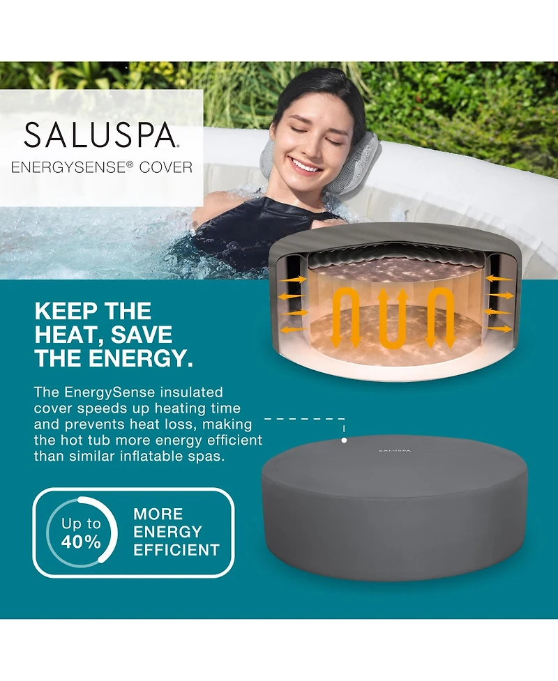 Bestway SaluSpa Hollywood EnergySense Luxe AirJet Inflatable Hot Tub