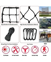 Aoligeijs Baseball Softball Backstop Nets,Sports Net,Sports Netting Barrier,Sports Netting for Backyard,Twisted Knotted Pe Net