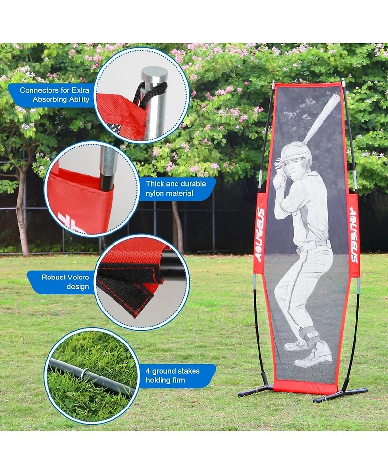 Aoligeijs Baseball Softball Batter Dummy,Pitching Target,Pitching Aid for Improved Accuracy