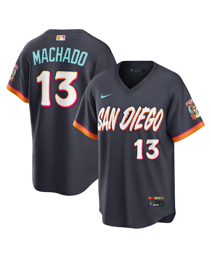 Nike Men's Manny Machado Black San Diego Padres 2026 City Connect Stadium Jersey