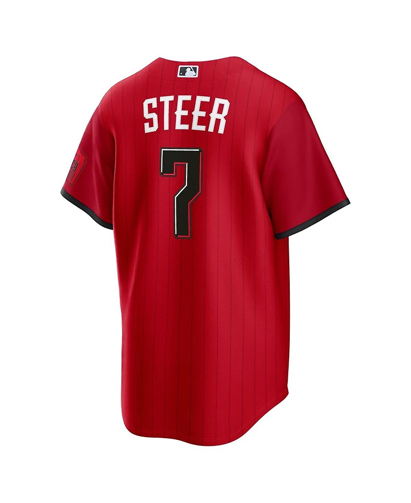 Nike Men's Spencer Steer Red Cincinnati Reds 2026 City Connect Stadium Jersey