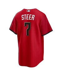 Nike Men's Spencer Steer Red Cincinnati Reds 2026 City Connect Stadium Jersey