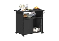 Aecojoy Outdoor Bar Cart with Wheels