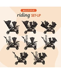 Baby Trend Sit N' Stand Double Stroller with Ez-Lift Car Seat (2 Pack), Stormy
