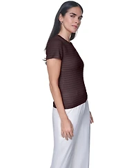 Calvin Klein Women's Crewneck Short-Sleeve Sweater