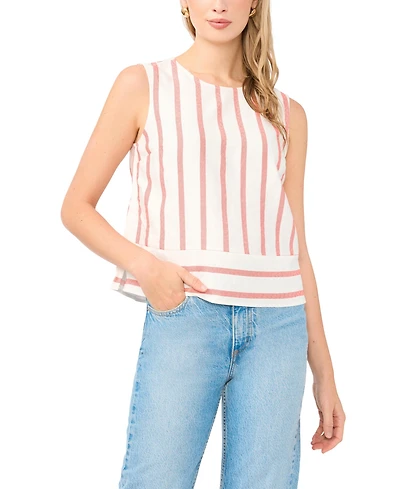 Vince Camuto Women's Sleeveless Crewneck Blouse