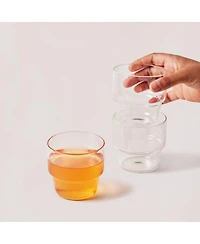 Fleck, Stackable Glass Tumbler - set of 4