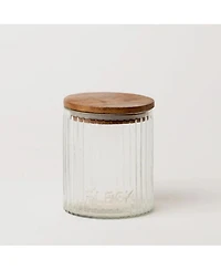 Fleck Fluted Glass Storage Jars - set of 3