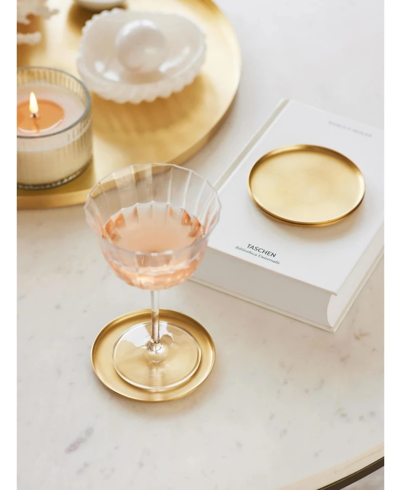 Fleck, Heirloom Brass Coasters, Set of 4