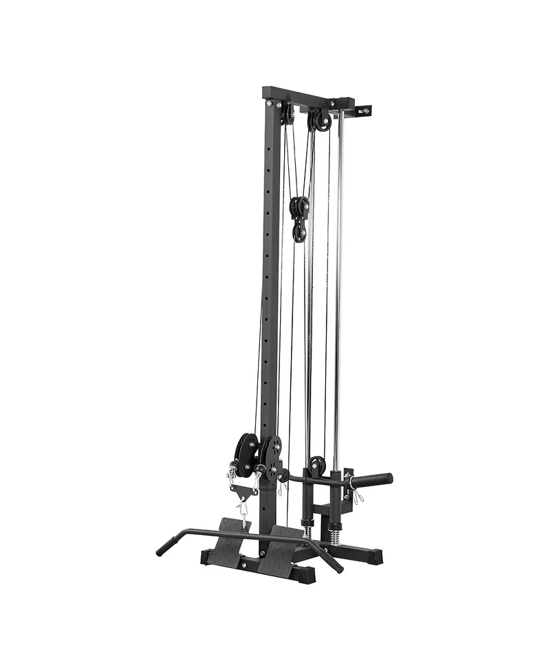 Mecale 3 in 1 Wall Mount Lat Pulldown Machine with 18 Height Levels