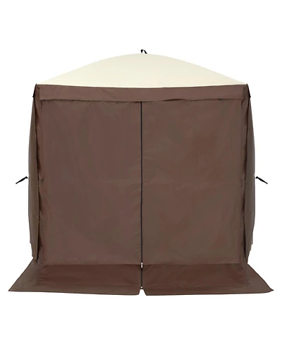 Mecale 6x6 Ft Pop Up Gazebo Tent 4-Sided with Mosquito Netting