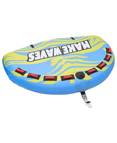 Mecale 4-Rider Towable Tube for Boating 680 lbs with Rear Fins