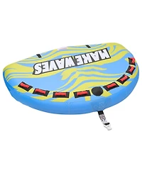 Mecale 4-Rider Towable Tube for Boating 680 lbs with Rear Fins