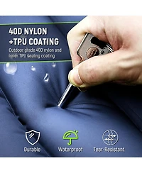 Gnuadz Camping Sleeping Pad Inflatable Mat Built-in Foot Pump Camping Outdoor Recreation Gear