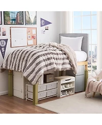 DormCo Suprima Ultimate Height Bed Risers - Carbon Steel