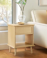 510 Design Teagan 23.75" Wood Side Table